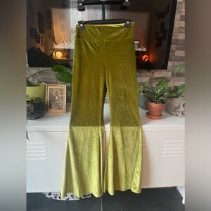 Stretchy velvet pants